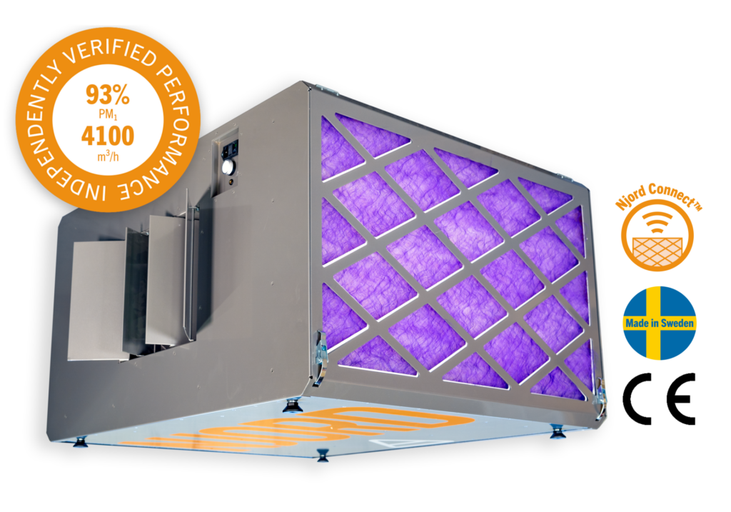 Luftrenare Njord XP-2 testad av RISE