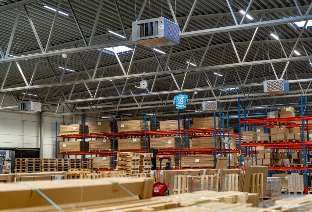 Njord Industrieluftreiniger bei Lintex in Schweden